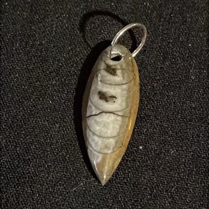 Jasper Stone Surf Board Shape Necklace Pendant